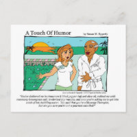 "A Touch of Humor" Spa Massage Comic Canibal