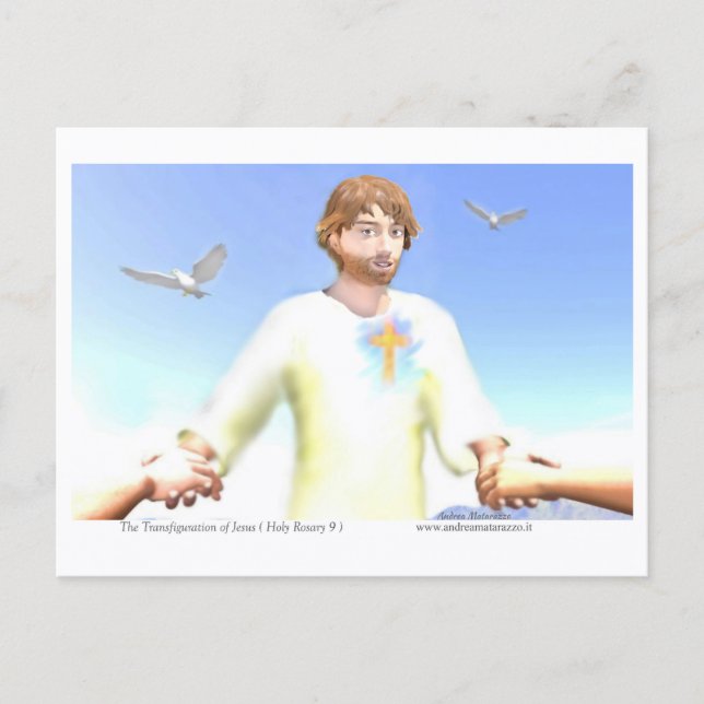 Cartão Postal A Transfiguração de Jesus (Frente)