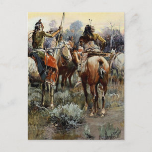 Cartão Postal “A Trégua” Arte Ocidental por Charles M Russell