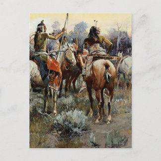 Cartão Postal “A Trégua” Arte Ocidental por Charles M Russell