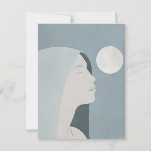 Cartão Postal A Triste Mulher