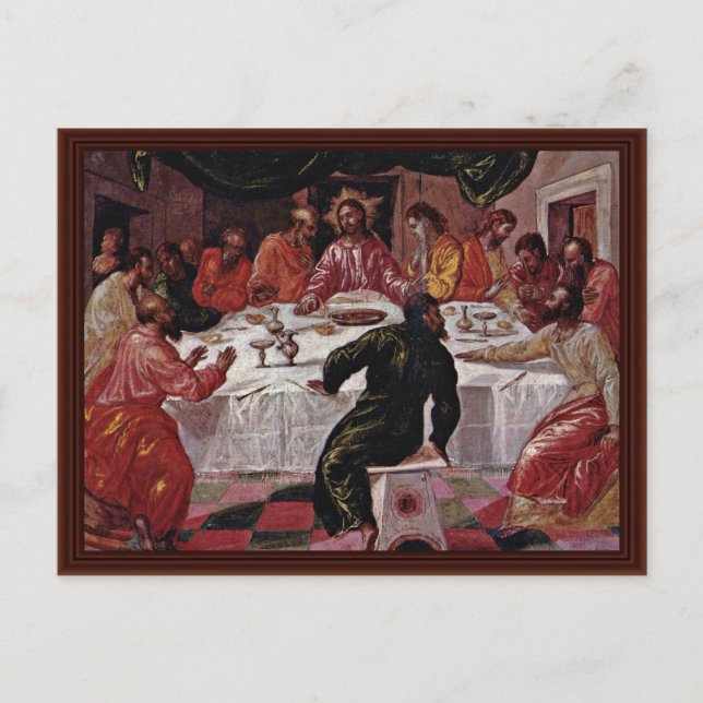 Cartão Postal A Última Ceia De Greco El (Frente)
