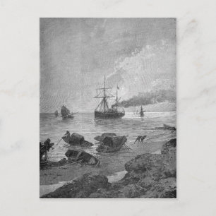 Cartão Postal A vapor Vladivostok no rio Yangtze