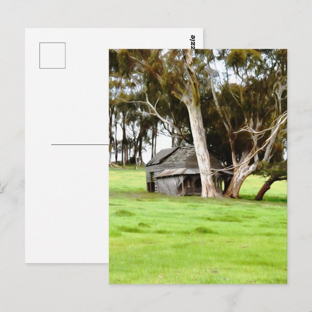 Cartão Postal A Velha barraca De Madeira (Frente/Verso)