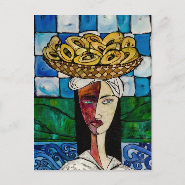 Cartão Postal A vendedora de Chipas (Frente)