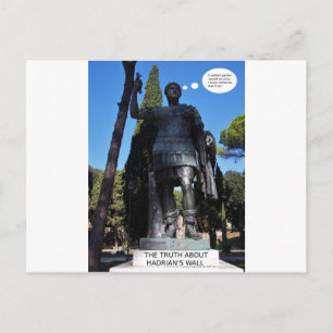 Cartão Postal A verdade sobre o muro de Hadrian.