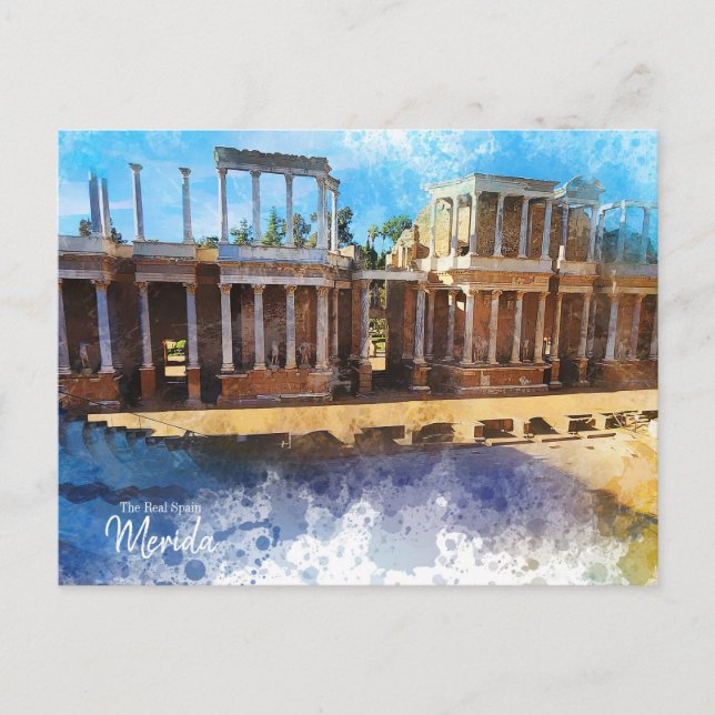 Cartão Postal A verdadeira Espanha Merida (Frente)