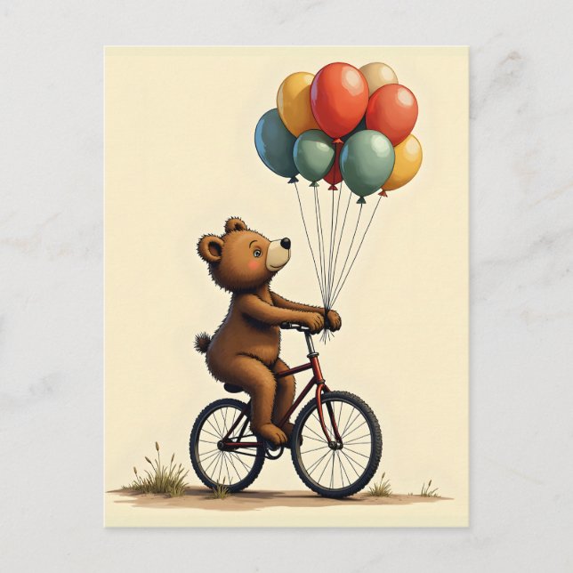 Cartão Postal A Viagem Alegre do Urso (Frente)