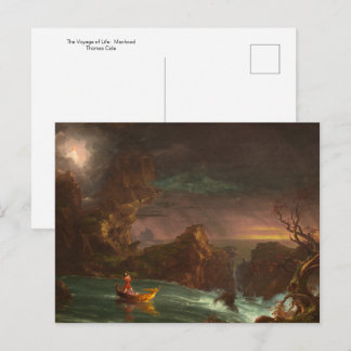 Cartão Postal A Viagem da Vida: Hombridade por Thomas Cole Cartã