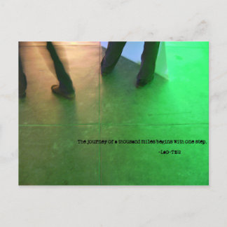 Cartão Postal A viagem de mil milhas...