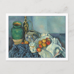Cartão Postal A vida com as maçãs por Cezanne