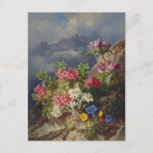 Cartão Postal A vida com flores alpinas de Andreas Lach