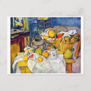 Cartão Postal A vida com Fruta, Paul Cezanne