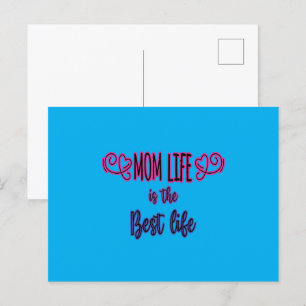 Cartão Postal A vida da mãe é a melhor vida