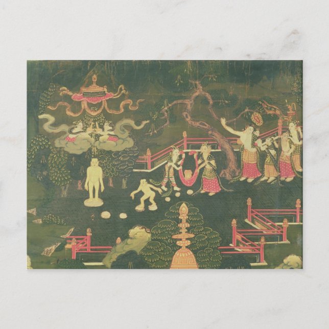 Cartão Postal A Vida de Buda Shakyamuni (Frente)