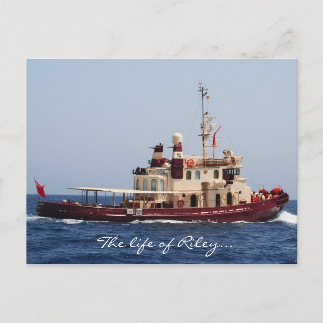 Cartão Postal A vida de Riley postais (Frente)