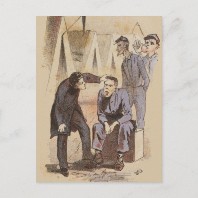 Cartão Postal A vida do cirurgião na guerra civil (Frente)