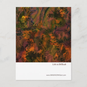 Cartão Postal A Vida É Difícil
