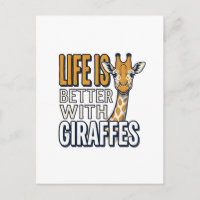 A Vida É Melhor Com Girafas Camisa Vintage Design_