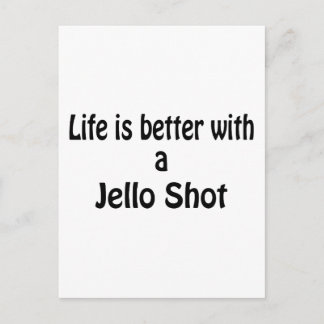 Cartão Postal A Vida É Melhor Com Uma Foto De Jello