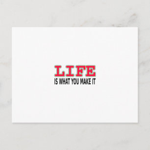 Cartão Postal A Vida É O Que Você Faz