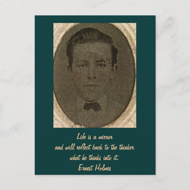Cartão Postal A vida é um espelho (Frente)