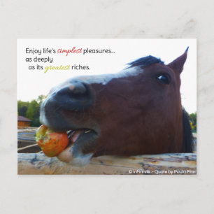 Cartão Postal A vida é um prazer simples...