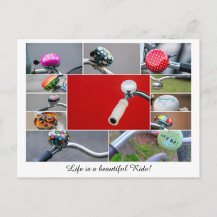 Cartão Postal A vida é uma bela viagem de bicicleta!