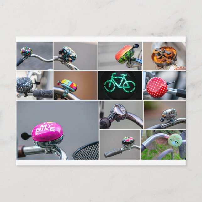 Cartão Postal A vida é uma bela viagem de bicicleta! (Frente)