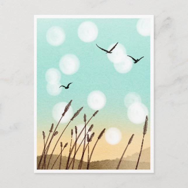 Cartão Postal A vida é uma praia (Frente)