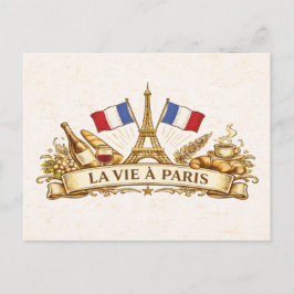 Cartão Postal A vida em Paris