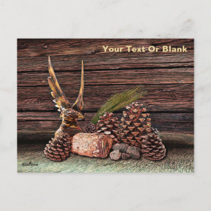 Cartão Postal A Vida Estática Com Águia