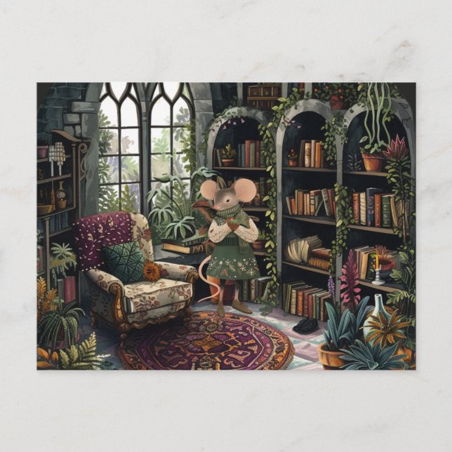 Cartão Postal A vida na cidade de Mice - Meu lugar feliz (Frente)