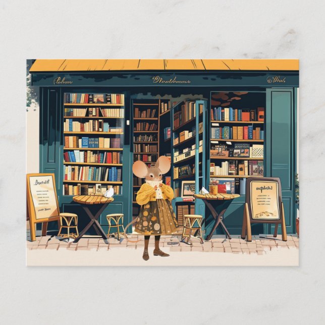 Cartão Postal A vida na cidade de ratos - Enora Pickett (Frente)