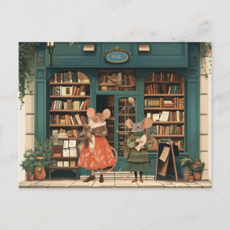 Cartão Postal A vida na cidade de ratos - Sra. Otis e Sra. Luna