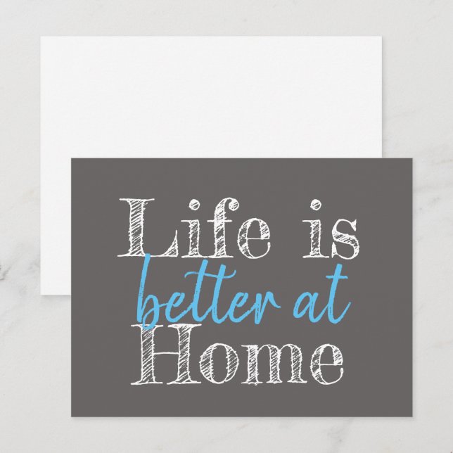 Cartão Postal A VIDA Náutica É MELHOR EM CASA | (Frente/Verso)