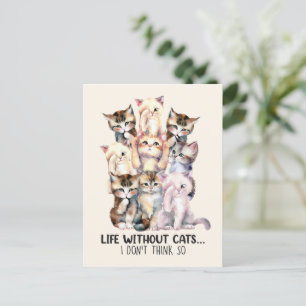 Cartão Postal A Vida Sem Gatos? Eu acho que não