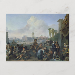 Cartão Postal A View in Roma, 1668