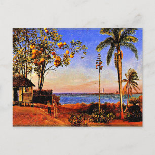 Cartão Postal A View in the Bahamas, Albert Bierstadt, pintura P