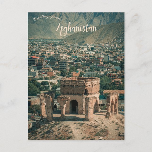 Cartão Postal A View of Nader Hill Kabul Afghanistan (Frente)