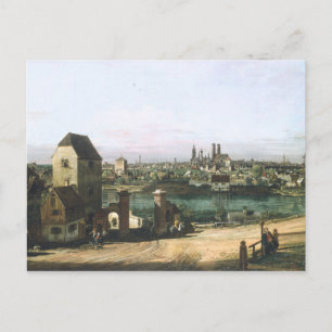 Cartão Postal A View of the German City Munique by B. Bellotto
