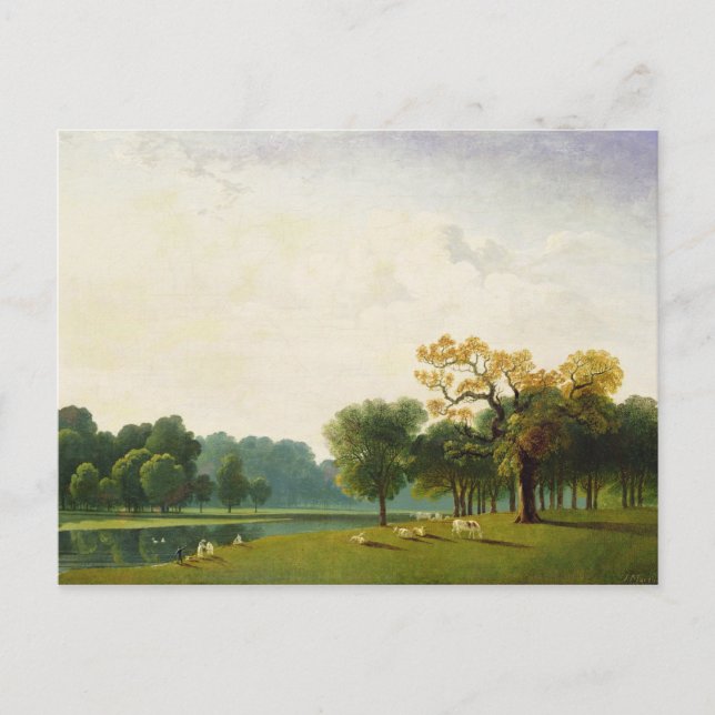Cartão Postal A View of the Serpentine, 1815 (oil on canvas) (Frente)
