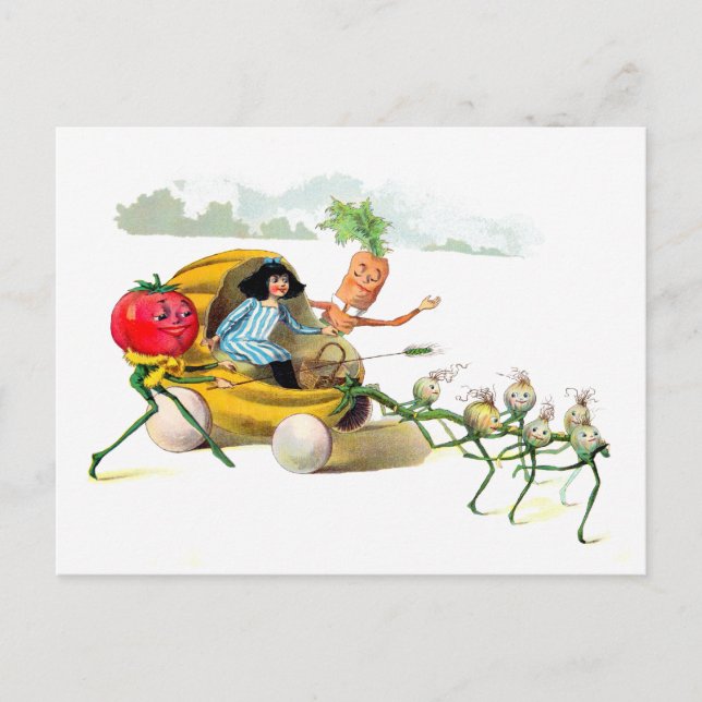 Cartão Postal A Vingança dos Vegetens (Frente)