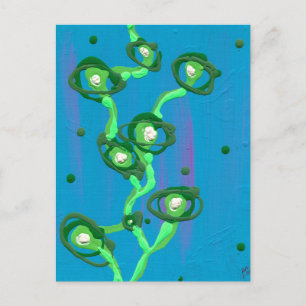 Cartão Postal A Vinha - pintura de Abstrato