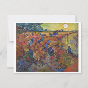 Cartão Postal A Vinha Vermelha   Vincent van Gogh  