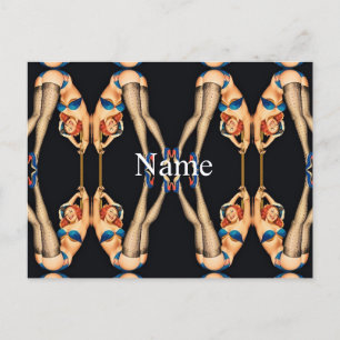 Cartão Postal A Vintage Acrobatic Pinups Thunder_Cove