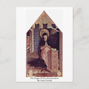 Cartão Postal A Virgem Da Anunciação De Carlo Crivelli