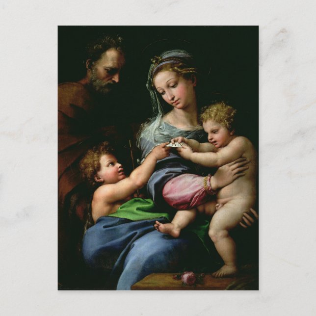 Cartão Postal A Virgem da Rosa, c.1518 (Frente)