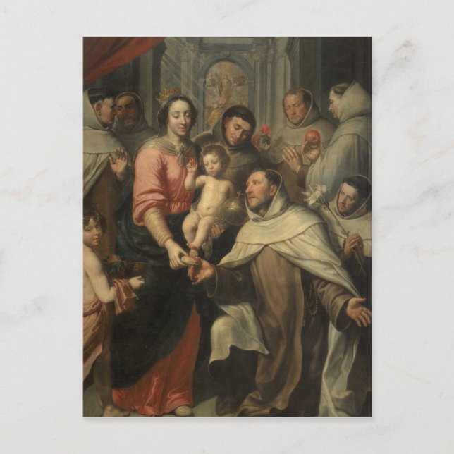 Cartão Postal A Virgem das Carmelitas (Frente)