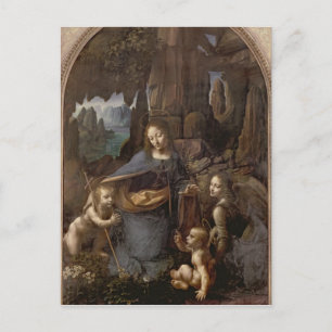 Cartão Postal A Virgem das Rochas, c.1508